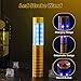 LED Bottle Service Strobe Baton Rechargeable Light Champagne Bottle Handheld Topper for Nightclub Wedding Party Concert Event Outdoor (Gold+Silver, 4pcs)