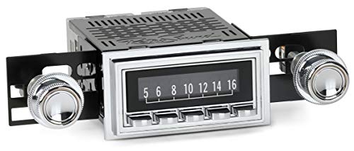 Laguna Radio with Chrome Face, 07-77 Knobs, and Vintage Overlays LAC-M1-126-07-77-SCP