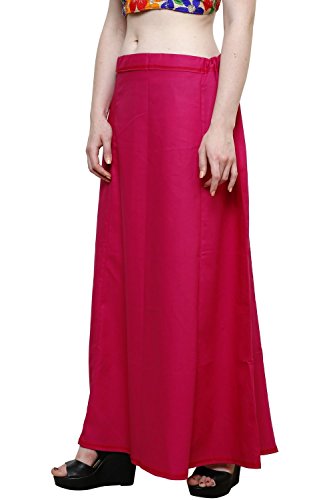 Image of Pistaa's combo of Women's Cotton Best Plain Solid Indian Readymade Inskirt Saree petticoats