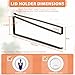 Tumbler Lid Organizer, Horizontal Tumbler Lid Storage Hook Up to 10 Lids, Space Saving Cup Lid Holders Under Cabinet Tumbler Lid Hook for Kitchen Organizer and Storage,Hanging Paper Towel Rack Hanger