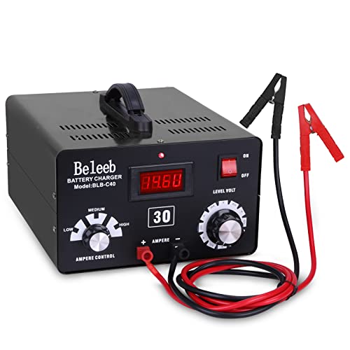 Image of Multi Voltage Battery Charger 12V 24V 36V 48V 60V 72V for Lead-Acid and Lithium-ion Battery,Trickle and Desulfator, 19lb, Black