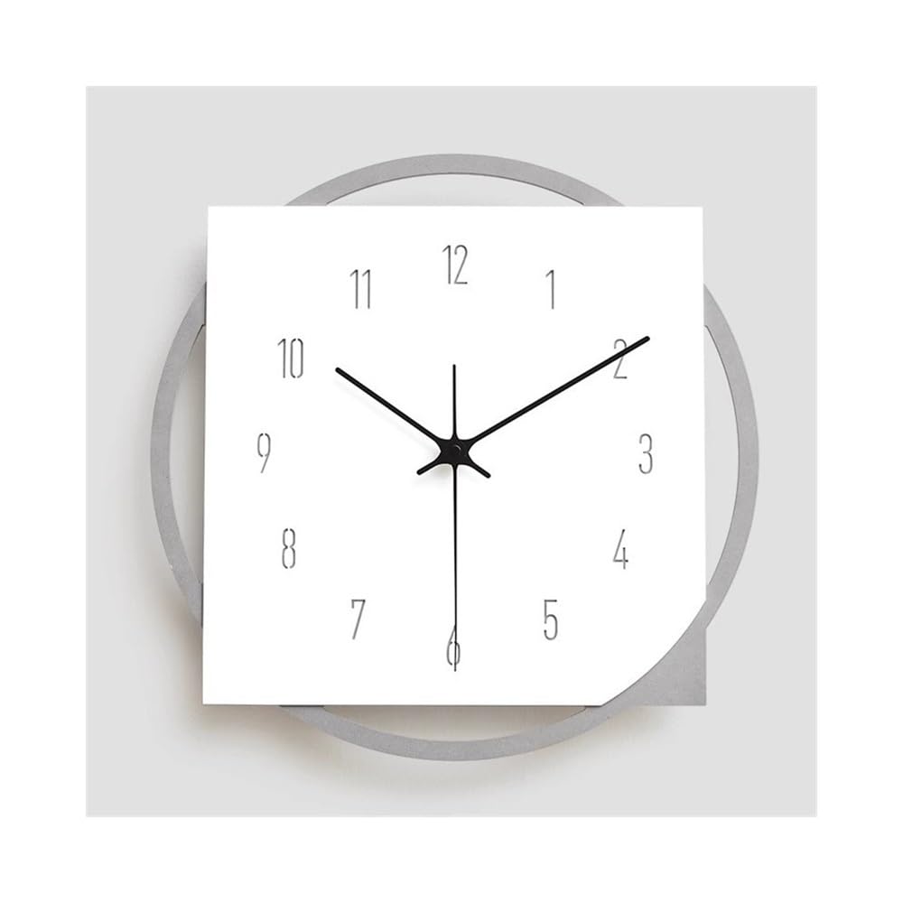 DFHS46JK Wall Decor 36.5 * 36.5cm Silent Numerals Farmhouse Wall Clock Battery Operated Shabby Chic Rustic Kitchen Decorative for Living Room Bedroom Office for living room decor