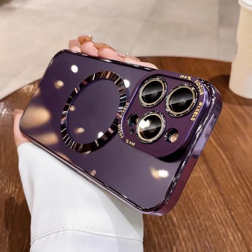 Coque de téléphone antichoc magnétique avec protection de lentille en verre