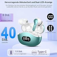 2026 Kopfhörer Kabellos Bluetooth 5.4 Kopfhörer, 50Std HiFi Stereo Bass – Ansicht 4