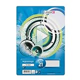 herlitz Ringbucheinlagen A4 liniert ohne Rand, 50 Blatt liniert 70 g/m² Papier, runde Ecken, gelocht, 1 Stück