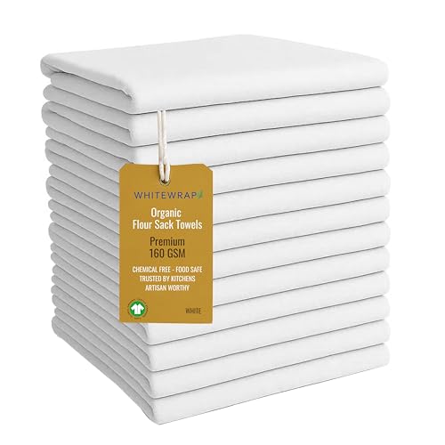 Flour Sack Towels| Tea Towel for Crafts| Kitchen Dish Cotton Blank...