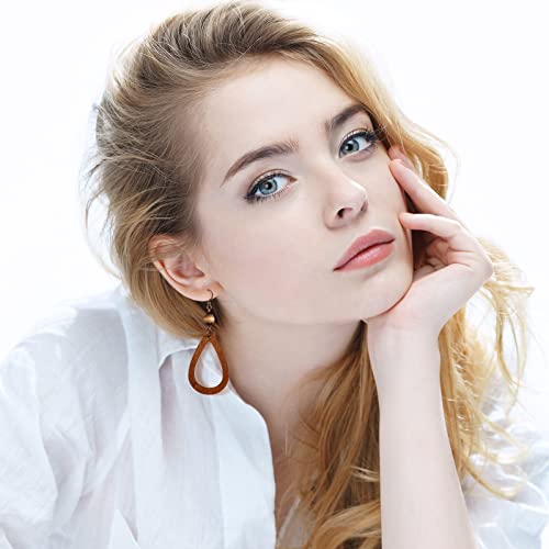 9 Pairs Boho Wood Earrings for Women Tassel Bohemian National Style Dangle Earnings Hippie Vintage Drop Boho Eardrop2