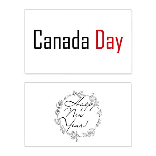 Tarjeta de Año Nuevo para el Día de Canadá con emotivo mensaje conmemorativo