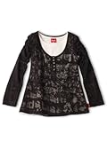In Doppeloptik. Pampolina Reload: Longshirt, SCHWARZ GR. 128