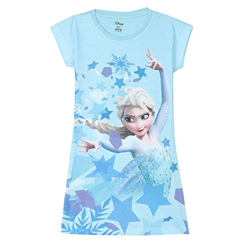 Image of Frozen by Wear Your Mind Women's Cotton Short Knee Length Night Dress