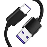 Charger Charging Cable Cord [Type USB-C, 5 ft] Fast Charge for Wireless Bluetooth Speakers Headphone Headset Earphone, and More (Black Purple)