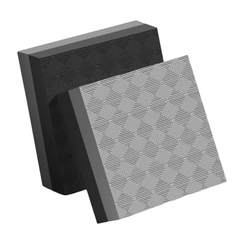 Colaxi Weightlifting Crash Pads for Floor Protection, Deadlift Mat, Weightlifting Crash Mats, Nonslip & Shock Absorbing Silencer Drop Pads for Fitness/Training/Yoga, Black Gray 40x33x4cm