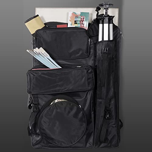 Extra Large Art Portfolio Backpack Tote Bag 4K Water-Resistant Students Artwrok Storage Carrying Case Portable Drawing Board Sketch Pad Shoulder Bag Art Craft Supplies Organizer for Sketch Painting - Image 2