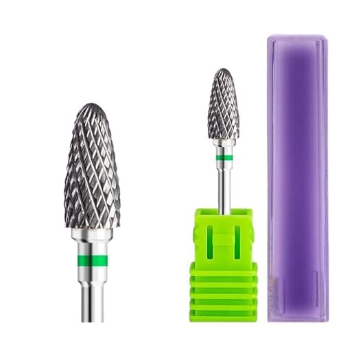 Mozulon ネイルドリルビット 回転式バーミリングネイルカッタービット 電動マニキュアペディキュアツール用 1個(Tungsten 02)