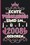 geschenkidee geburtstag freund  geburtstagsgeschenk für mädchen 15 jahre , Notizbuch , Echte Prinzessin Sind Im 2008 Geboren: geschenkideen mädchen 15 jahre zum geburtstag , Perfekt ... für frauen zum geburtstag , lustige geschenke