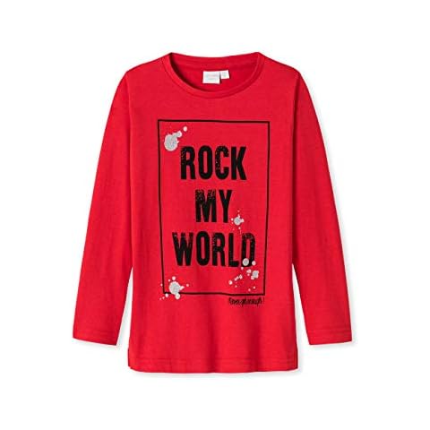 Schiesser Punk Rock Shirt 1/1 Camiseta Roja para Niñas Cover