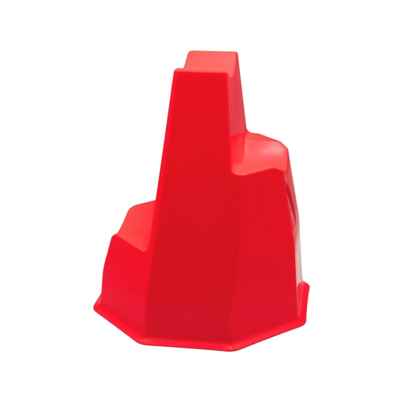Brama West Lot de 4 blocs d'obstacles Pylonetti - Pour toutes les barres standard - Bloc d'obstacles - L 30 cm H 35 cm P 30 cm - Rouge