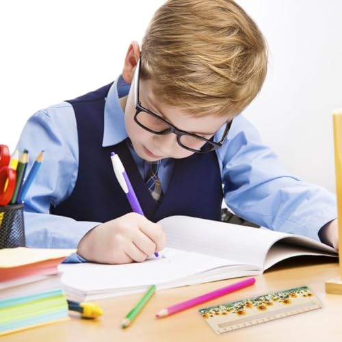 Tcnzdy Lesehilfe Kinder, Personalisiert Lineal Schulanfang Lesehilfe, Lesezeichen Holz Lineal Personalisiert Lesehilfe Lineal für Einschulung Mädchen und Einschulung Junge (Gelb, Grün)