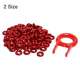 220Pcs Red Silicon O Ring Keyboard Switch Dampeners 8x5x1.5mm and 9x4x2.5mm Reduction Keycap Noise for Cherry MX Keyboard and Mechanical Keyboard Keys
