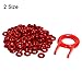220Pcs Red Silicon O Ring Keyboard Switch Dampeners 8x5x1.5mm and 9x4x2.5mm Reduction Keycap Noise for Cherry MX Keyboard and Mechanical Keyboard Keys