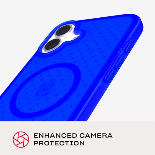 Image of Tech21 EvoCheck for iPhone 16 Plus - Compatible with MagSafe - Impact Protection Case - in Cobalt Blue