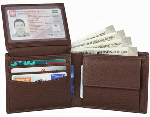 Image of NAPA HIDE Leather Wallet for Men (Brown)