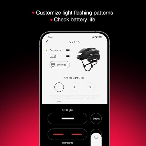 image for Lumos Ultra Smart Bike Helmet | Customizable Front and Back LED Lights