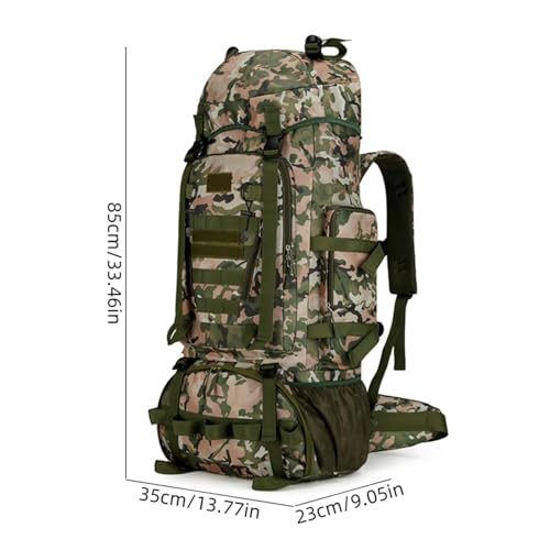 Sac à dos de randonnée 90L grand volume avec sangles tactiques de compression