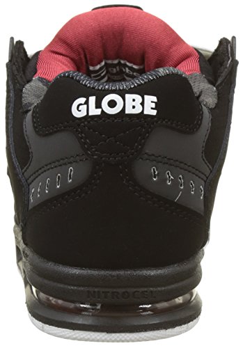 Image of Globe Men's Skateboarding Shoes, Multicolor Black Red, 9 UK