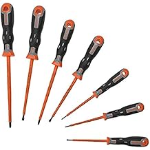 Bahco 202.032 Tekno+ VDE Insulated Safety Screwdriver Set, 7 Pieces