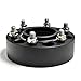 BLOXSPORT 4x50mm hubcentric Wheel spacers 6x5.5'' CB93.1mm for Ford Ranger T5 T6 T7 Everest & Mazda BT50 Forged Aluminum 6061T6 Black Wheel spacers