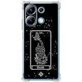 ms móvil shop Movilshop Custodia Anti-Shock per Xiaomi Redmi Note 13 4G Disegno Esoterico [Carta dei Tarocchi - Morte] Silicone con Angoli Rinforzati Spessore 1,5 mm Flessibile Trasparente Gel TPU