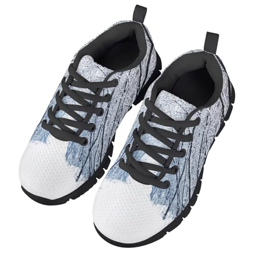 GIFTPUZZ Christmas Shoes for Kids Running Shoes Comfortable Walking Tennis Sneaker Flat Shoes4