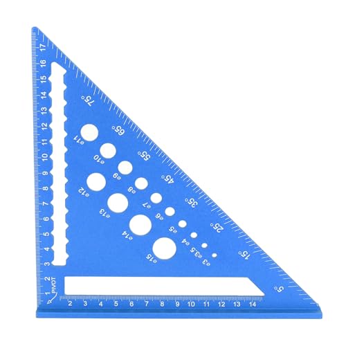 Regla de aluminio de 7 pulgadas para carpintería miniatura 3