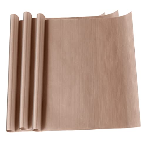 Image of 3 Pack 12 x 16 inch PTFE Teflon Sheet for Heat Press Transfer Non Stick Paper Reusable Heat Resistant Craft Mat,Protects Iron,for Heat Press Machines