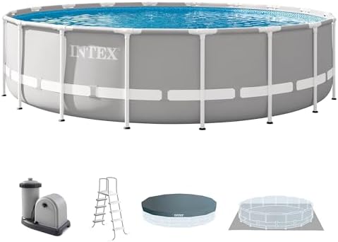 INTEX 26731EH Prism Frame Premium Above Ground Swimming Pool Set:...