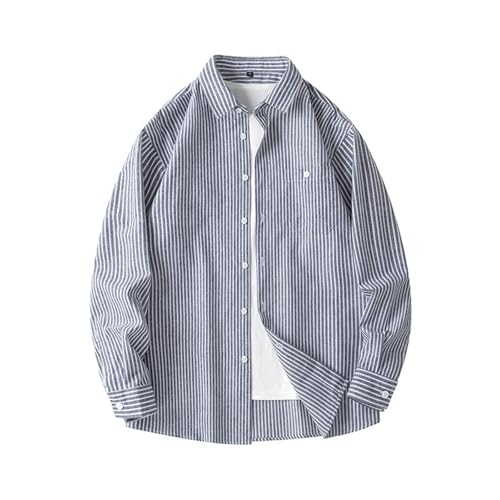 Chemise rayée homme pour la plage et le travail en été CHUNOTU