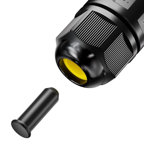 PEBA Wasserdichter Verschlussstopfen für Anschlussdosen M20 M25 Zubehör, für Verteilerdose Kabelverbinder Verschlussstopfen 10 Stück Schwarz