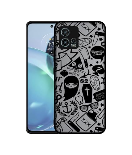 Image of Discover Or Death Design Premium 2D Printed Metal Back Case Cover for Motorola Moto G72 4G