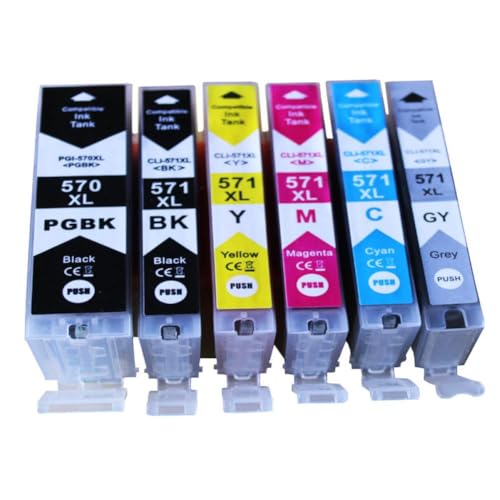 Cartouche d'encre CLI571XL grise pour imprimer vos photos de famille sur TS5052 TS5053