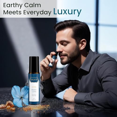 Image of Woody Liora Roll-On | Earthy & Calming Attar Fragrance | Crafted with Amber Resin, Natural Botanicals & Essential Oils | Long-Lasting Aroma for Relaxation & Balance, 8ml