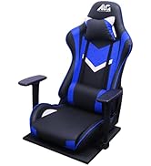 (Amazon.co.jp Exclusive) Alone (Allone) Gaming Chair, Blue & Black, 26.8 x 33.9 x 25.2 inches (68 x 86 x 64 cm), e-sports Bucket Seat Shape, Detachable Headrest & Lumbar