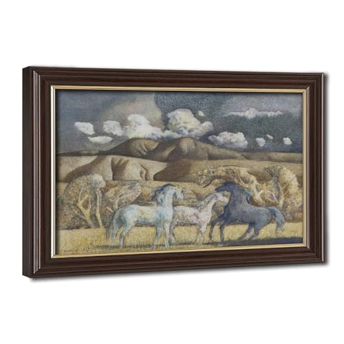 Toile chevaux Millard Sheets cadre déco murale salon