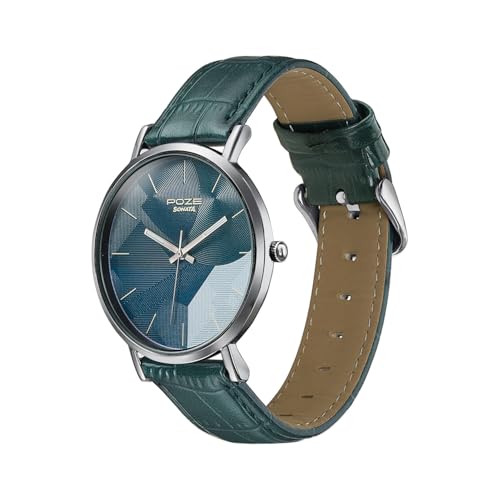 Image of Sonata Poze 9 with Quartz Analog Watch for Men