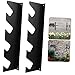Cabilock 1pair Wall Mount Tool Organizer Rack for Garden Tools Metal Storage Shelf Easy Installation for Shovels Rakes and Brooms Neat and Sturdy