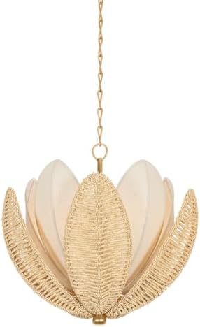 Corbett-Standard 513-24-VGL Costa Brava - 5 Light Chandelier - 22.5 Inches Tall and 24 Inches Wide - Vintage Gold Leaf