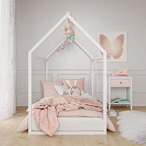 Little Seeds Rowan Valley Skyler Kids Metal House, Twin Size Frame, White Bed (Da4037119Ls) #TOP1
