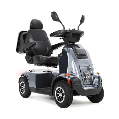 All-Terrain Heavy Duty Mobility Scooter for Seniors & Adults, 1000W Powerful Motor, 550 lbs Weight Capacity, 32 Mile Extended Range, 9 MPH, 13” Pneu