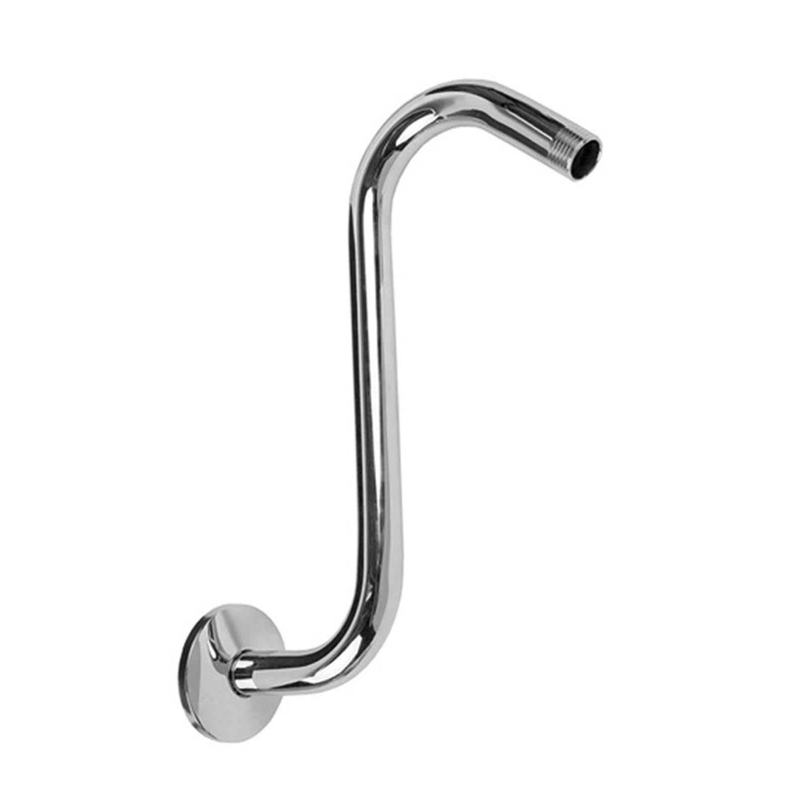 Portable Transform Your Shower with Risers Goosenecks Extension Arm in Chromed Includes Flanges Bathroom Daily Use Shower Arm Extension