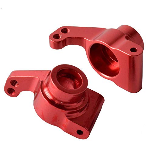 Toyoutdoorparts RC BE6040 Red Aluminum Rear Hub Carrier(L/R) Fit LC Racing 1/14 Electric EMB